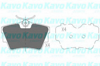 KAVO PARTS kbp6593 -  Комплект тормозных колодок, дисковый тормоз